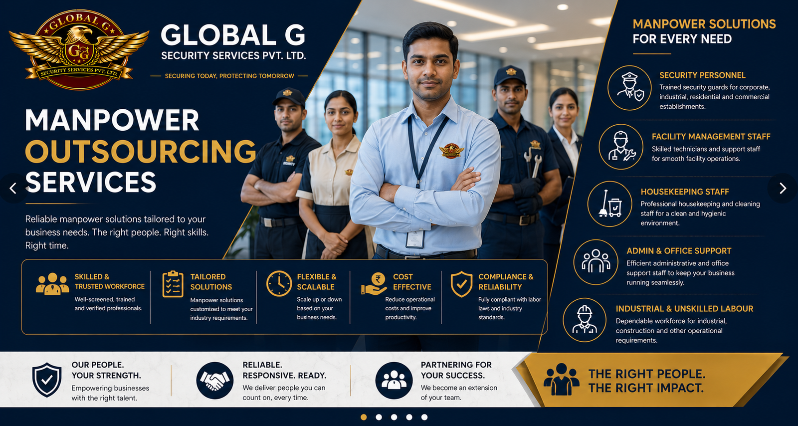 We provide Manpower Outsourcing Services